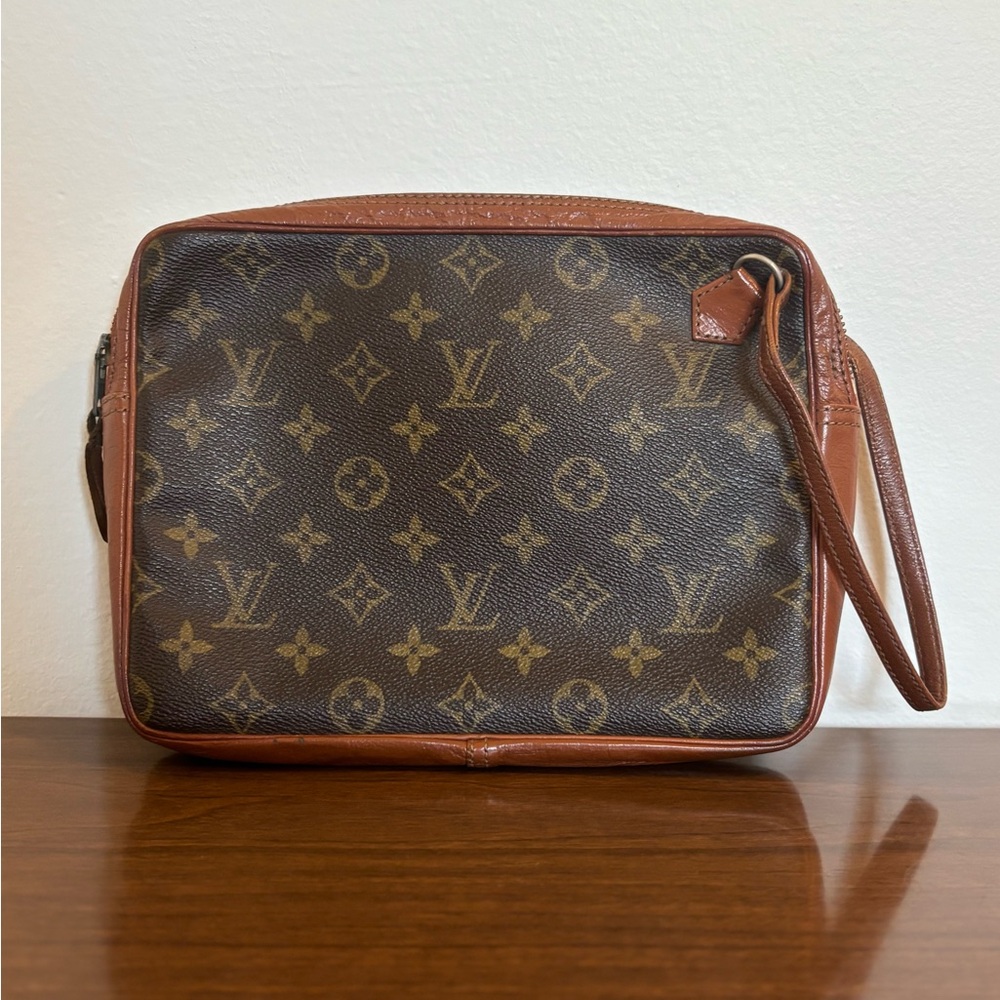 Louis Vuitton Monogram Neverfull Pochette Clutch Vintage